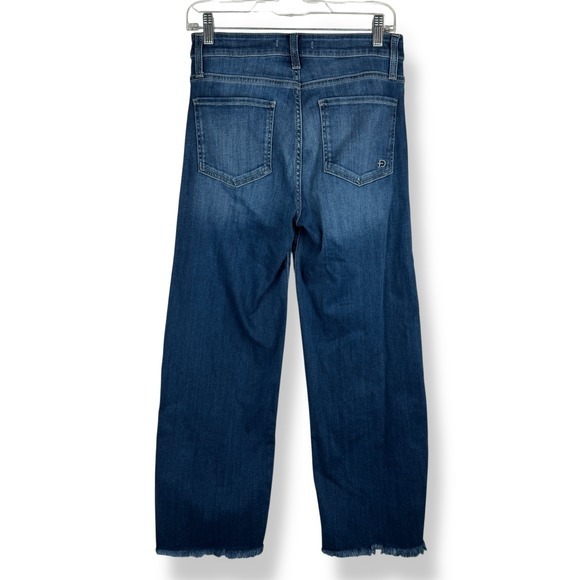 Fidelity Jeans Women Size 26 Malibu High‎ Rise Wide Leg Crop Quiet Luxury Denim - Picture 2 of 13
